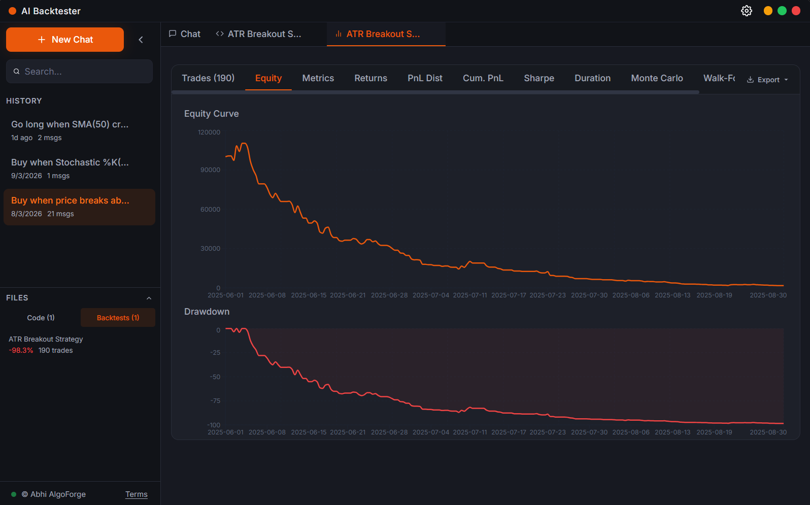 Track Equity in Real Time